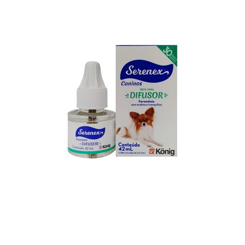 Serenex Refil P/ Difusor 42ml P/ Cães - Konig Serenex Refil P/ Difusor 42ml P/ Cães - Konig