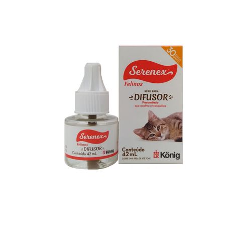 Serenex Refil P/ Difusor 42ml P/ Gatos - Konig