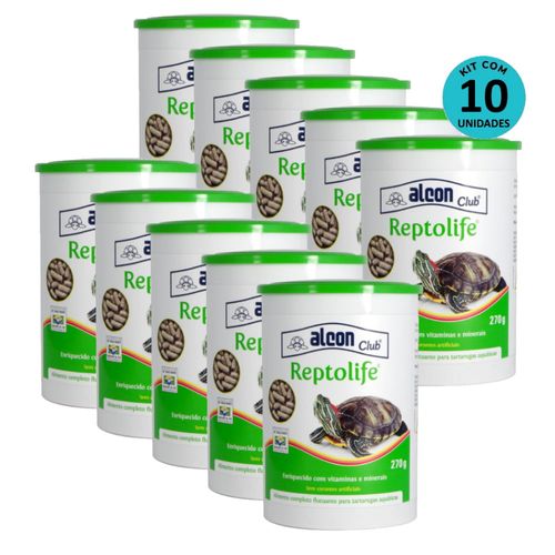 Kit 10 Ração Alcon Club Reptolife 270g Kit 10 Ração Alcon Club Reptolife 270g