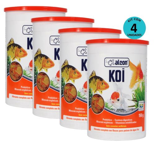 Kit 4 Ração Alcon Koi 150g Kit 4 Ração Alcon Koi 150g