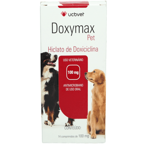 Antimicrobiano Doxymax Pet (Hiclato de doxiciclina) 100mg C/14 comp. UCBVET