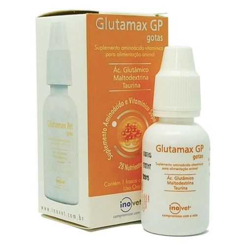Glutamax GP Suplemento em gotas P/ Animais 10ml- Inovet Glutamax GP Suplemento em gotas P/ Animais 10ml- Inovet