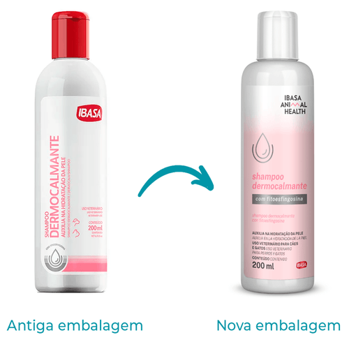 SHAMPOO DERMOCALMANTE IBASA 200ML PARA CÃES Shampoo Dermocalmante Ibasa 200ml
