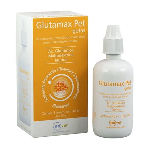 Glutamax GP Suplemento em gotas P/ Animais 40ml- Inovet Glutamax GP Suplemento em gotas P/ Animais 40ml- Inovet