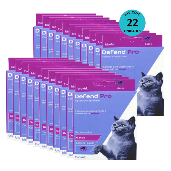 Kit 22 Defend Pro Gatos - Biovet