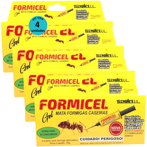 Kit Bisnaga Formicel Tecnocell 10g C/ 4 unidades