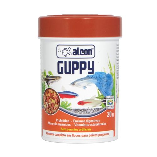 Ração Alcon Guppy Flocos 20g