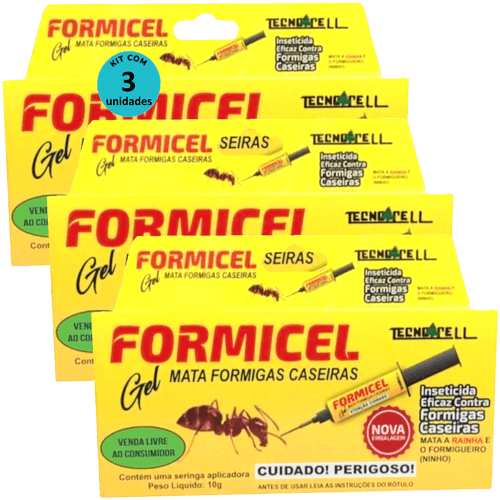 Kit Bisnaga Formicel Tecnocell 10g C/ 3 unidades