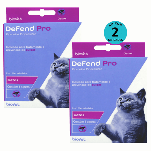 Kit 2 Defend Pro Gatos - Biovet