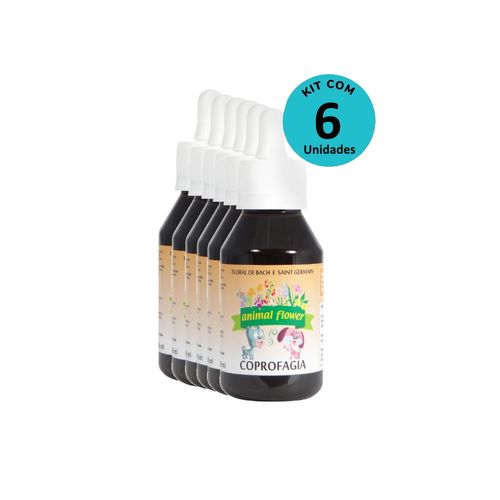 Kit Floral Coprofagia 100ml gotas- Animal Flower – com 6 unidades