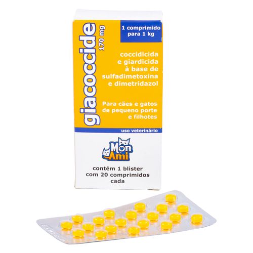 Giacoccide Mon Ami 170mg c/ 20 Comprimidos Giacoccide Mon Ami 170mg c/ 20 Comprimidos