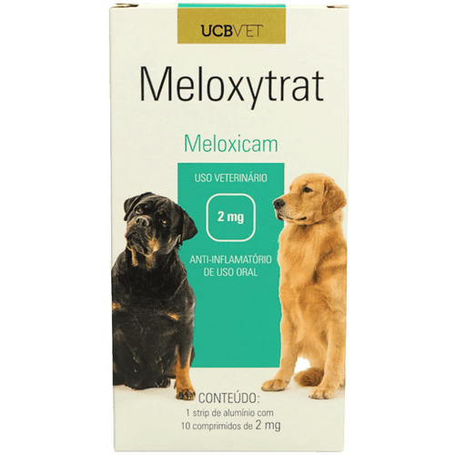 Anti-Inflamatório Meloxytrat 2mg C/10 comp. UCBVET Anti-Inflamatório Meloxytrat 2mg C/10 comp. UCBVET