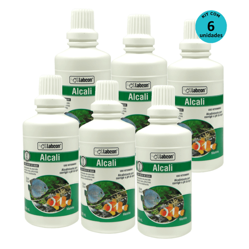 Kit Alcon Labcon Alcalizante Alcali 100ml - com 6 unidades Kit Alcon Labcon Alcalizante Alcali 100ml - com 6 unidades