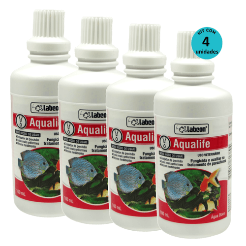 Kit Fungicida Aqualife Alcon Labcon 100ml - com 4 unidades Kit Fungicida Aqualife Alcon Labcon 100ml - com 4 unidades
