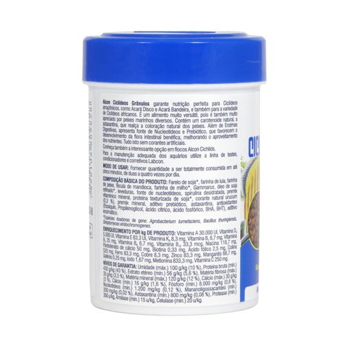 Ração Alcon Ciclídeos Grânulos 55g