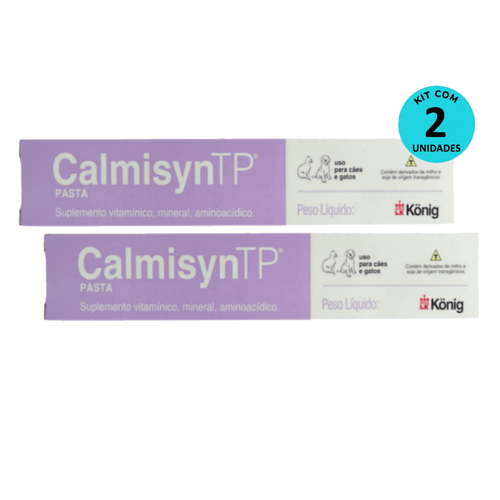 Kit Calmisyn TP König 30g p/ Cães e Gatos – 2 unidades