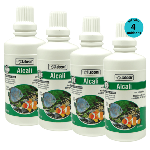 Kit Alcon Labcon Alcalizante Alcali 100ml - com 4 unidades Kit Alcon Labcon Alcalizante Alcali 100ml - com 4 unidades