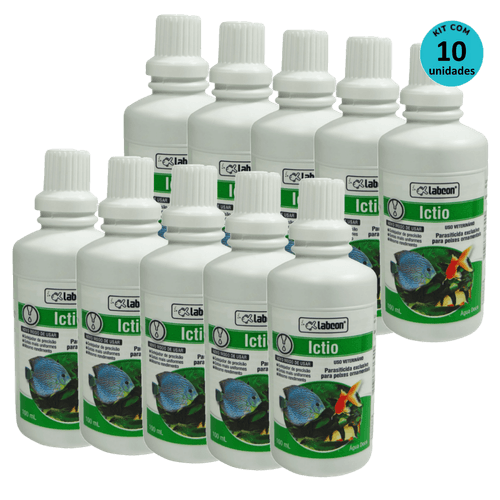 Kit Alcon Labcon Ictio 100ml - com 10 unidades