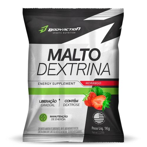 Maltodextrina Liberação Gradual 1kg Sabor Morango Body Action