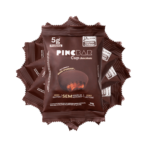 Kit 6X: Snack Proteico Chocolate Pinc Cup 24g