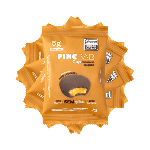 Kit 6X: Snack Proteico Caramelo Salgado Pinc Cup 24g