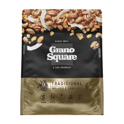 Granola Premium Tradicional Sem Glúten GranoSquare 400g Granola Premium Tradicional Sem Glúten GranoSquare 400g