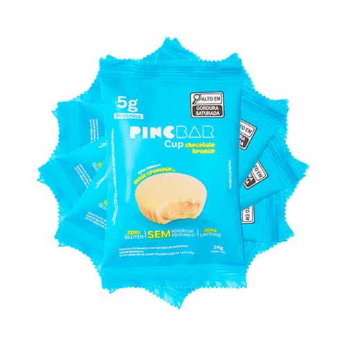 Kit 6X: Snack Proteico Chocolate Branco Pinc Cup 24g Kit 6X: Snack Proteico Chocolate Branco Pinc Cup 24g