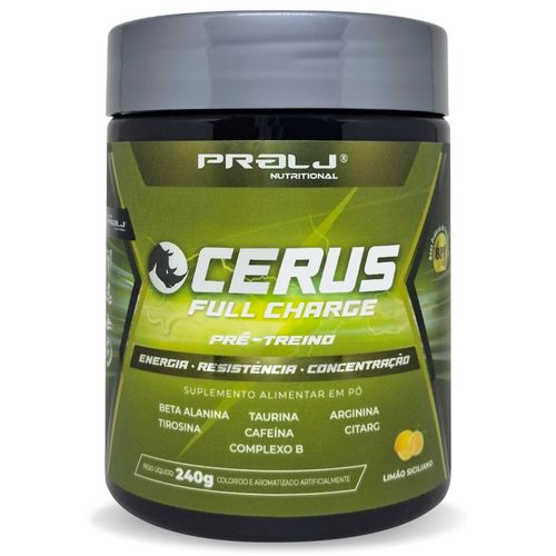 PRE- TREINO CERUS FULL CHARGE 240G LIMÃO SICILIANO PRE- TREINO CERUS FULL CHARGE 240G LIMÃO SICILIANO