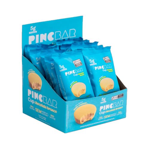 Snack Proteico Chocolate Branco 24g Pinc Cup 12 Unidades