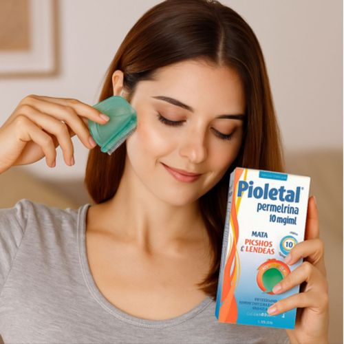 Pioletal Permetrina Loção Com 60ml Tratamento De Piolhos E Lendêas Pioletal Permetrina Loção Com 60ml Tratamento De Piolhos E Lendêas