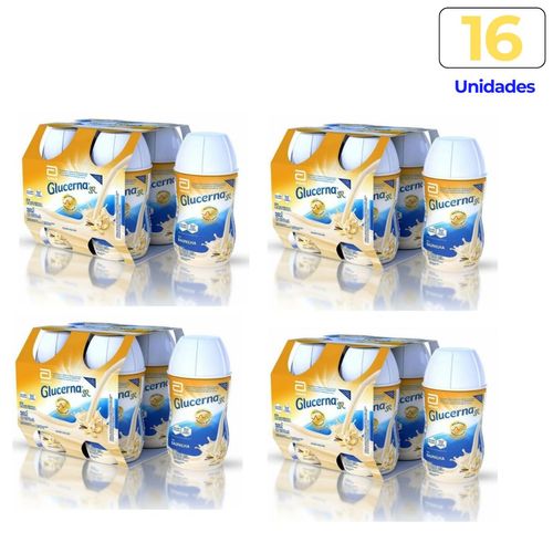Glucerna SR  200ml pack com  16 unidades sabor Baunilha