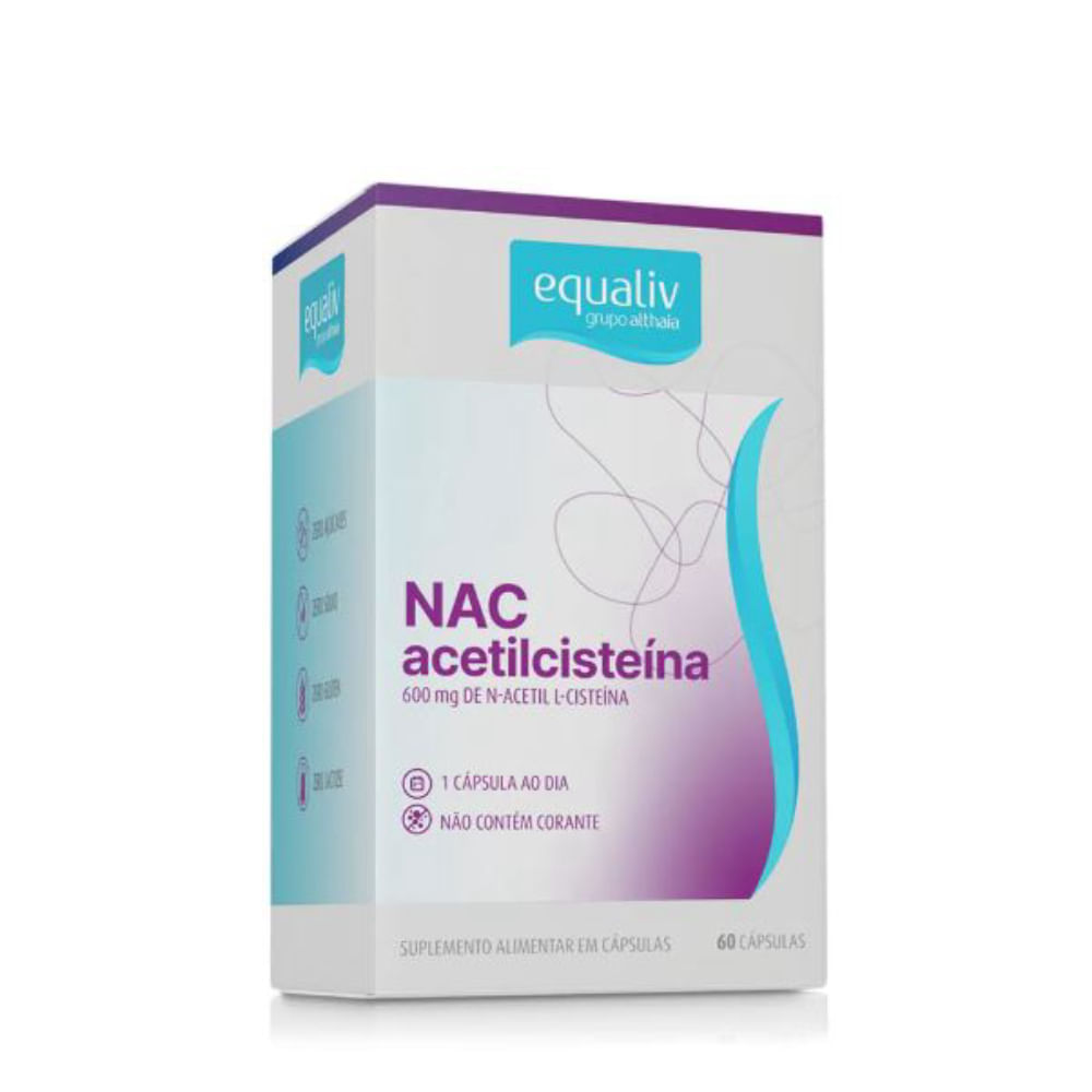 Acetilcisteína 600 mg - 60 Cápsulas