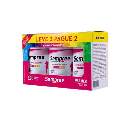 Sempree Mulher Kit 180 cápsulas Sempree Mulher Kit 180 cápsulas