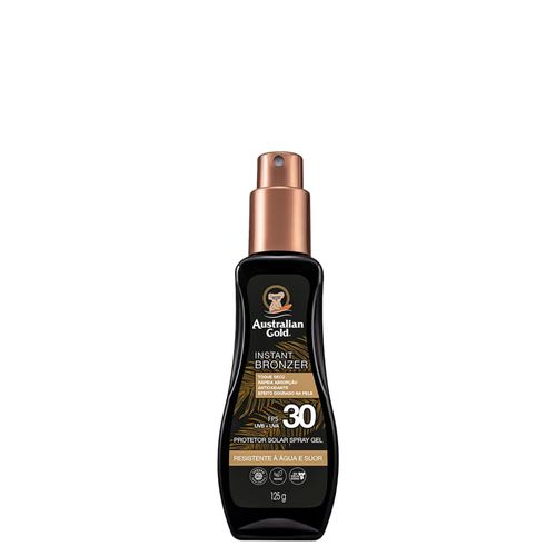Protetor Solar Corporal Australian Gold Instant Bronzer Fps 30 125ml FPS 30 Protetor Solar Corporal Australian Gold Instant Bronzer Fps 30 125ml FPS 30