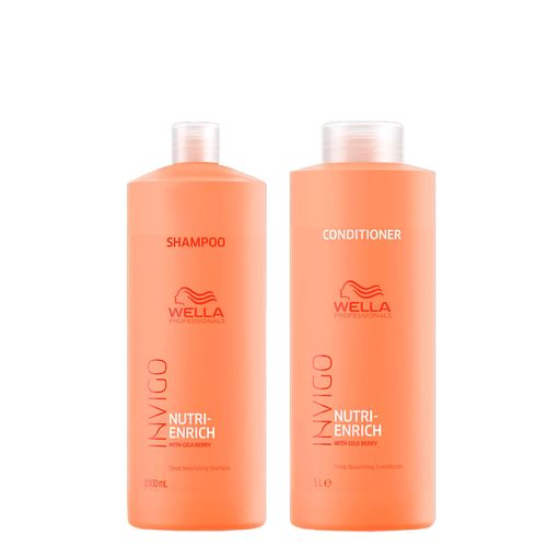 Kit Wella Professionals Invigo Nutri Enrich Shampoo 1000ml + Condicionador 1000ml Kit Kit Wella Professionals Invigo Nutri Enrich Shampoo 1000ml + Condicionador 1000ml Kit