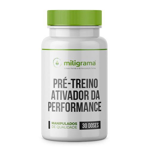 Pré-treino ativador da performance 30 doses Sem Sabor/Aroma 30 cápsulas Pré-treino ativador da performance 30 doses Sem Sabor/Aroma 30 cápsulas