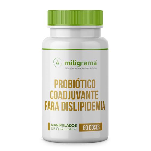 Probiótico coadjuvante para dislipidemia 60 doses 60 Doses