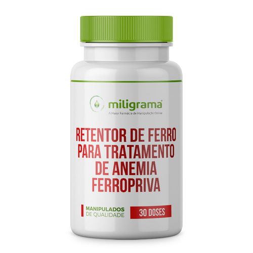 Retentor de ferro para tratamento de anemia ferropriva 30 doses 30 Doses