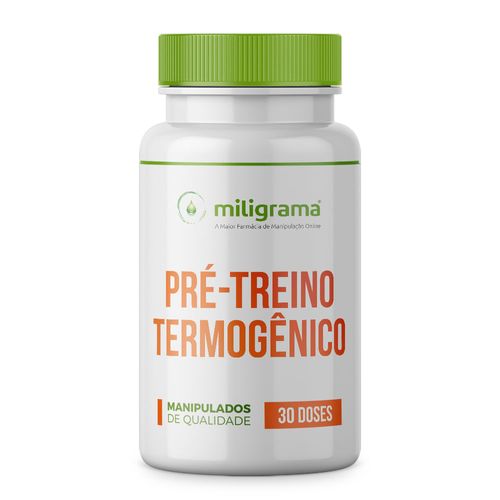 Pré-treino termogênico 30 doses Sem Sabor/Aroma 30 cápsulas