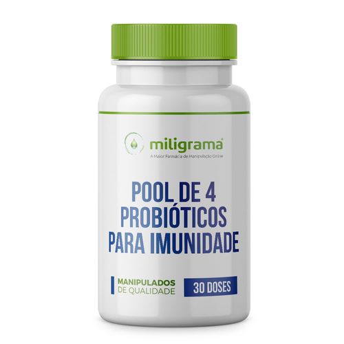 Pool de 4 probióticos para imunidade 30 doses 30 Doses