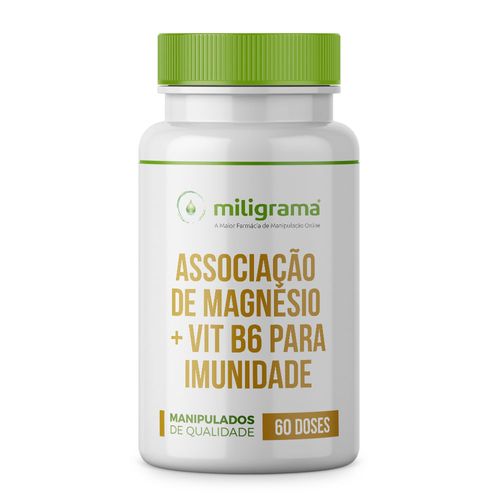 Associação Magnésio + Vitamina B6 para imunidade 60 doses 60 Doses