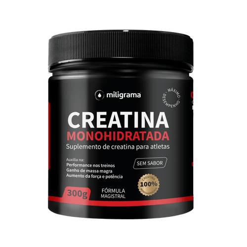 Creatina Monohidratada 100% Pura 300g Sem Sabor/Aroma 60 cápsulas Creatina Monohidratada 100% Pura 300g Sem Sabor/Aroma 60 cápsulas