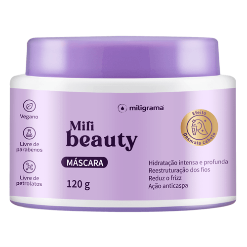 Mascara Ultra Hidratante Mili Beauty 120g
