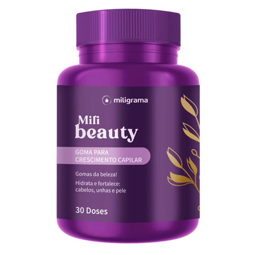 Goma para Crescimento Capilar Mili Beauty 30 doses Sem Sabor/Aroma 30 Doses Branca/Transparente