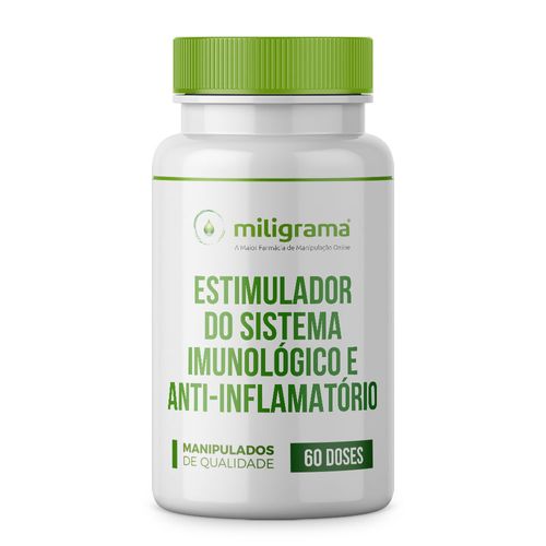 Estimulador do sistema imunológico e anti-inflamatório 60 doses 60 Doses Estimulador do sistema imunológico e anti-inflamatório 60 doses 60 Doses