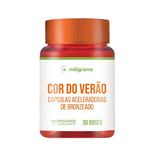 Cor do verão - cápsulas aceleradoras de bronzeado 30 doses Sem Sabor/Aroma 30 Doses Branca/Transparente Cor do verão - cápsulas aceleradoras de bronzeado 30 doses Sem Sabor/Aroma 30 Doses Branca/Transparente
