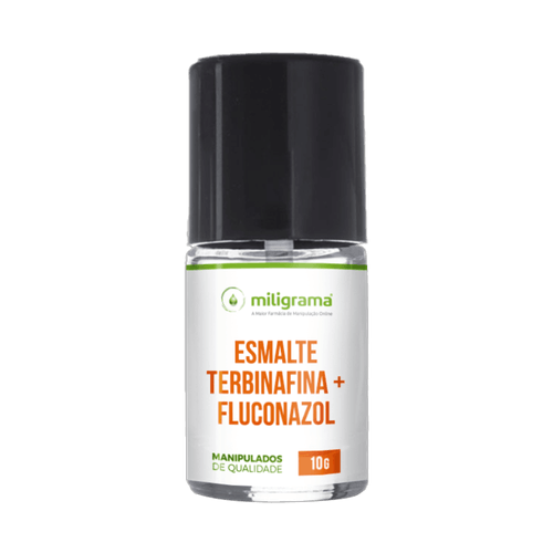 Esmalte Terbinafina + Fluconazol 10g Sem Sabor/Aroma 10g Branca/Transparente Esmalte Terbinafina + Fluconazol 10g Sem Sabor/Aroma 10g Branca/Transparente