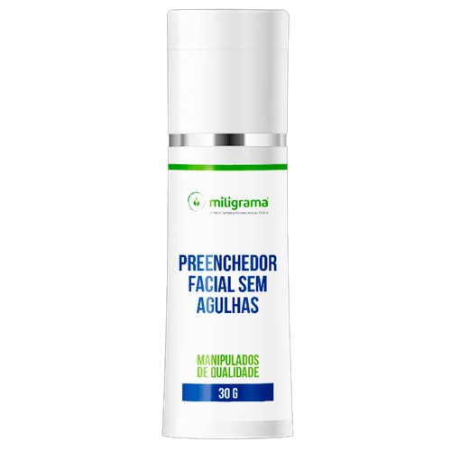 Preenchedor facial sem agulhas 30g Sem Sabor/Aroma 30 gramas Branca/Transparente