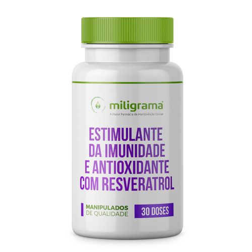 Estimulante de imunidade e antioxidante com Resveratrol 30 doses 30 Doses