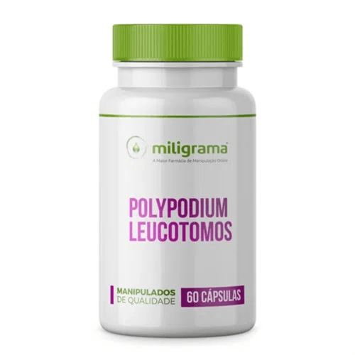 Polypodium leucotomos 250mg 60 Cápsulas Sem Sabor/Aroma 60 Cápsulas Branca/Transparente